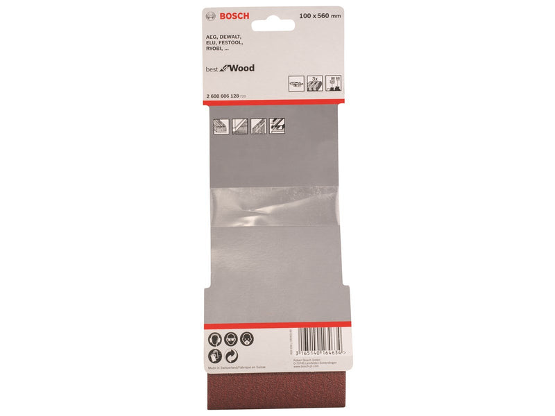 Bosch SLIBEBÅND 100X560MM K60/80/100 3STK