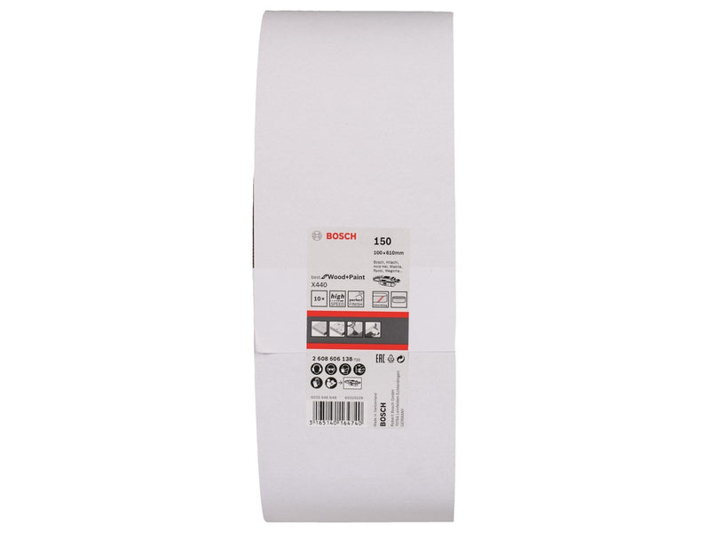 Bosch SLIBEBÅND 100X610MM K150 10STK