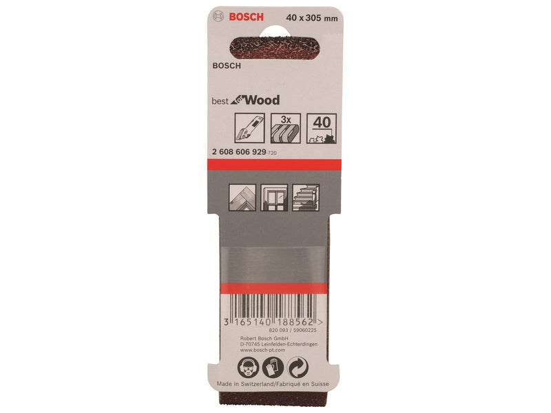Bosch SLIBEBÅND 40X303MM K40 3STK