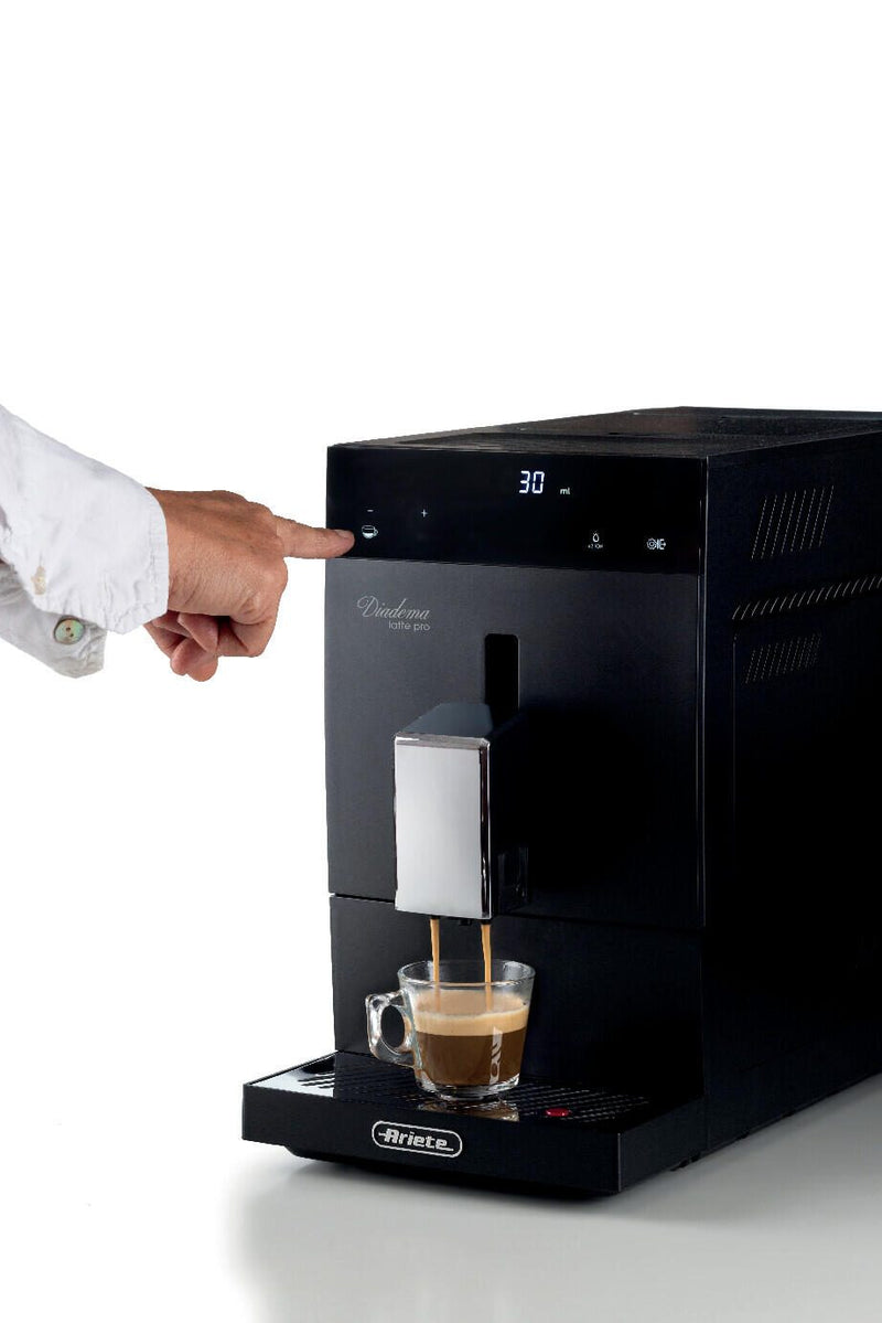 Ariete Diadema Kaffeevollautomat mit Milchbehälter - schwarz