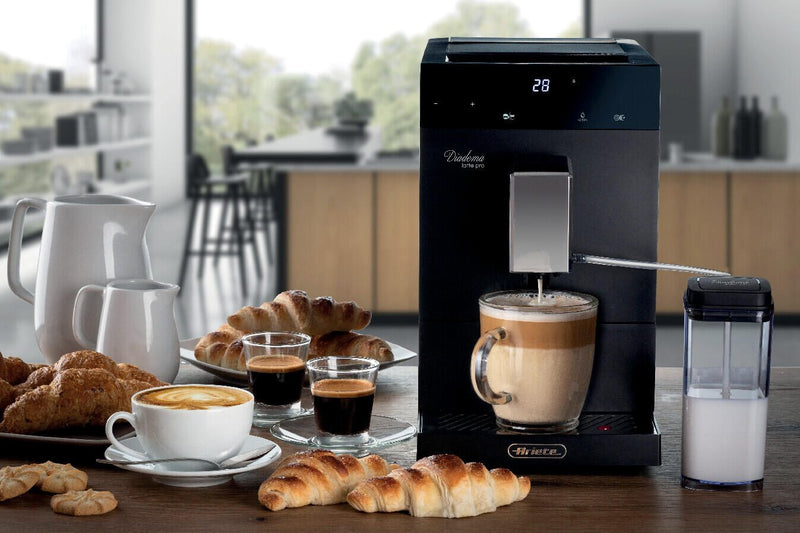 Ariete Diadema Kaffeevollautomat mit Milchbehälter - schwarz