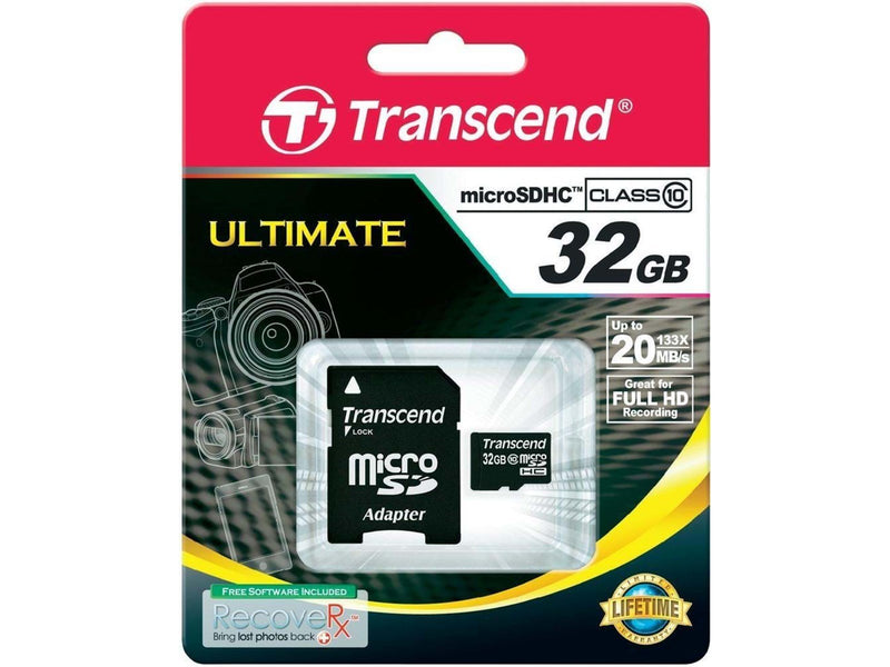 Transcend MicroSDHC/SDHC C10 - 32GB