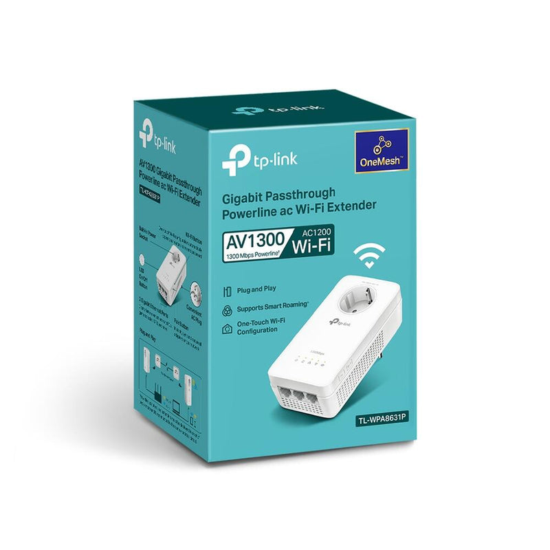 TP-Link TL-WPA8631P AV1300 Gigabit Passthrough Powerline ac WLAN Extender