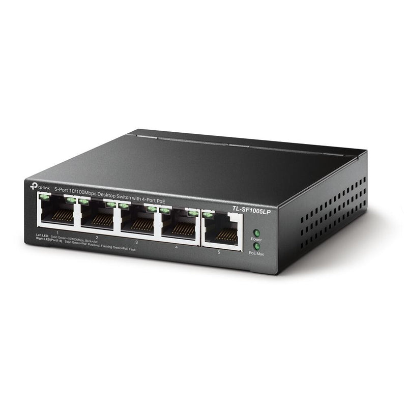 TP-Link TL-SF1005LP 5-Port 10/100Mbps Desktop Switch mit 4-Port PoE