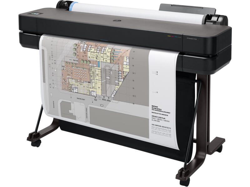 HP DesignJet T630 Tintenstrahl-Großformatdrucker inklusive zusätzlichem Tintenset 712
