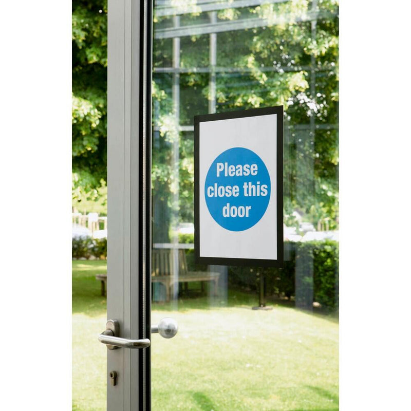DURABLE Magnetrahmen selbstklebend DURAFRAME schwarz - 2 Stück