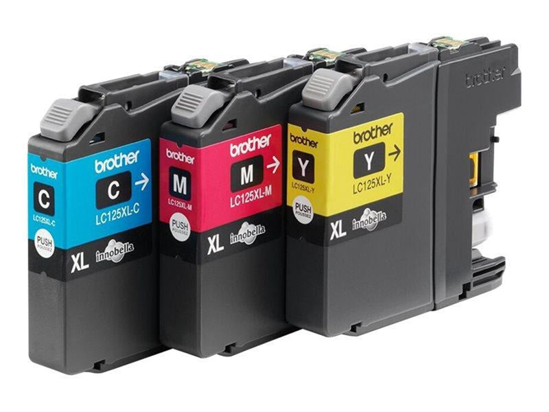 Brother LC125XLRBWBP / LC 125XL Rainbow Pack Cyan Magenta Yellow - Tintenpatrone Cyan