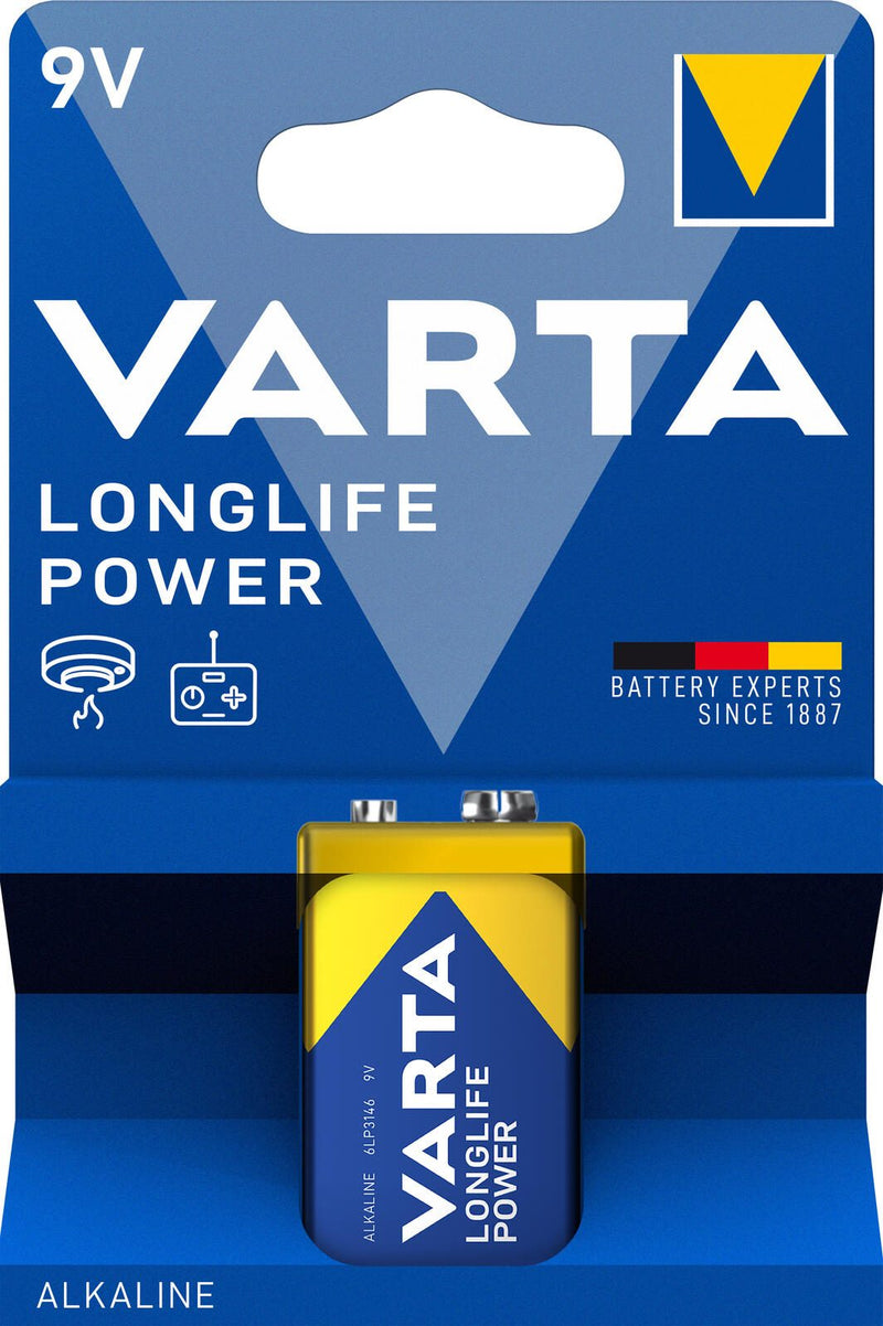 VARTA Batterie LONGLIFE Power E-Block Alkalisch - 550 mAh - 9,0 V
