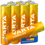 VARTA Batterien LONGLIFE Micro AAA 1,5 V - 8 Stück