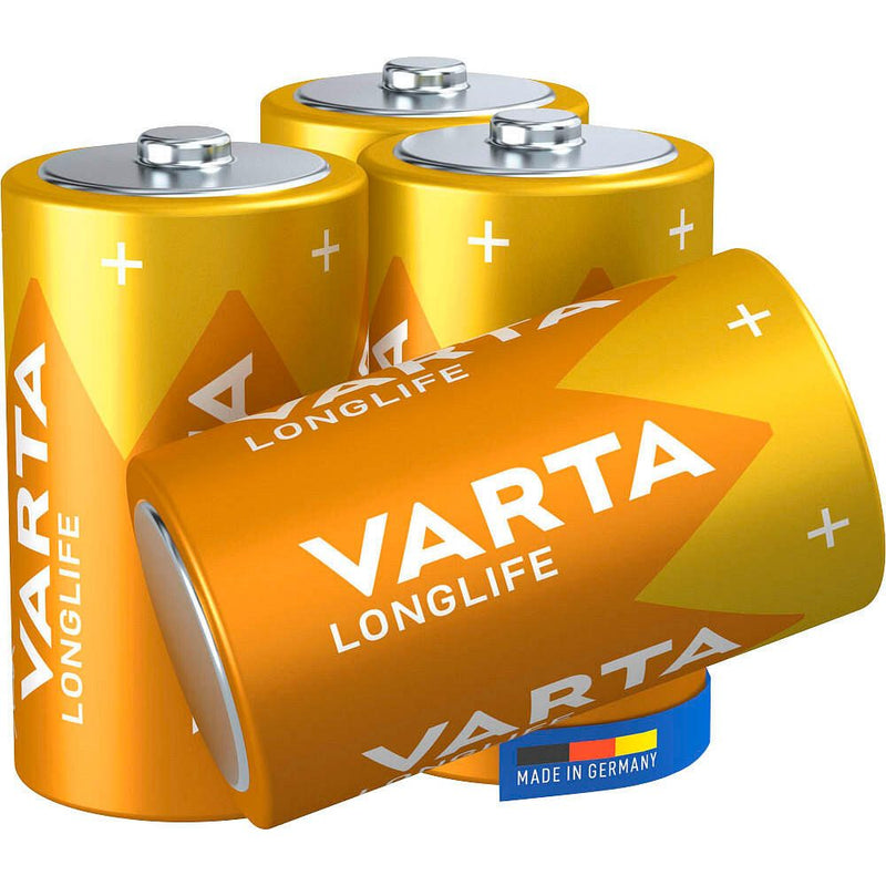 VARTA Batterien LONGLIFE Mono D 1,5 V - 4 Stück