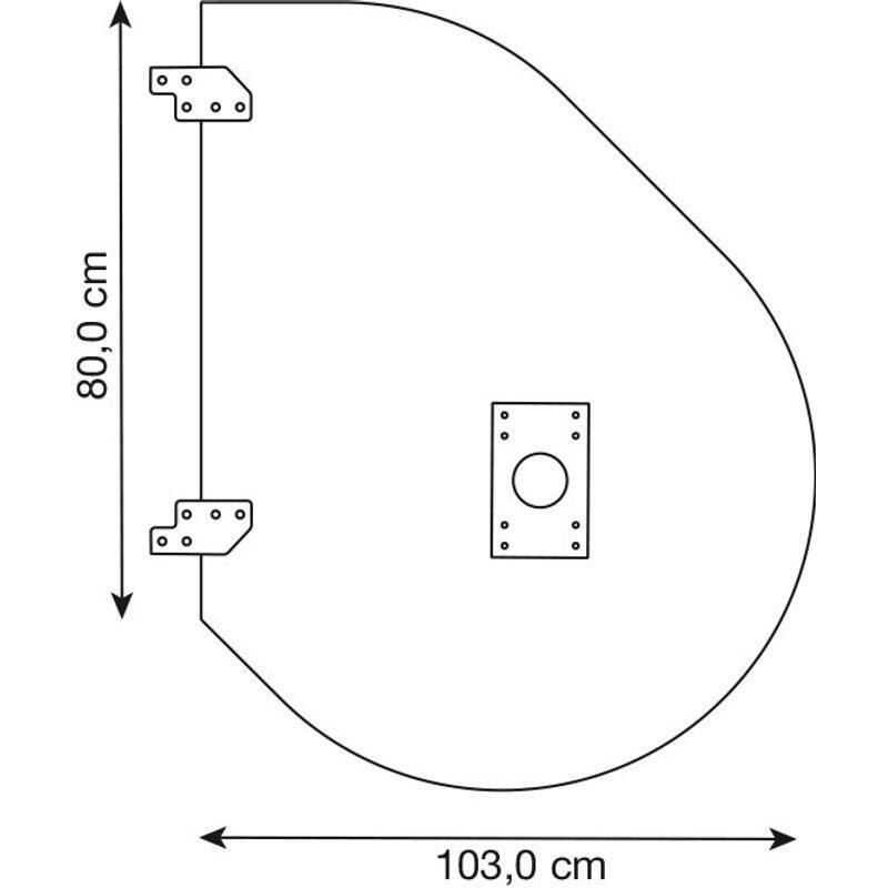 HAMMERBACHER Anbautisch höhenverstellbar VLA81/E/G eiche