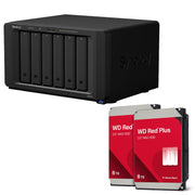 Synology DiskStation DS1621+ 6 Einschübe NAS-Server Leergehäuse + 16TB WD Red Plus SATA 3.5' HDD (2x 8TB)
