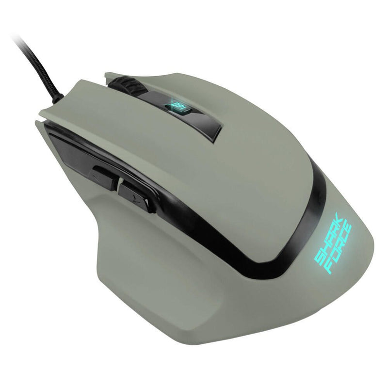 Sharkoon SHARK Force II Gaming-Maus, militär-grau