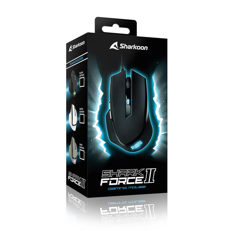Sharkoon SHARK Force II Gaming-Maus, militär-grau