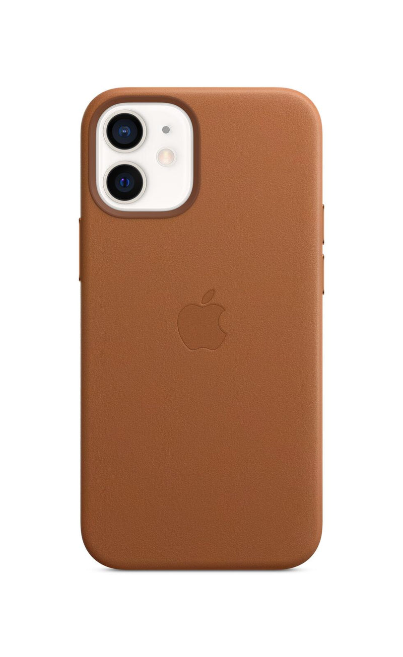 Apple Leder Case mit MagSafe für Apple iPhone 12 mini, sattelbraun