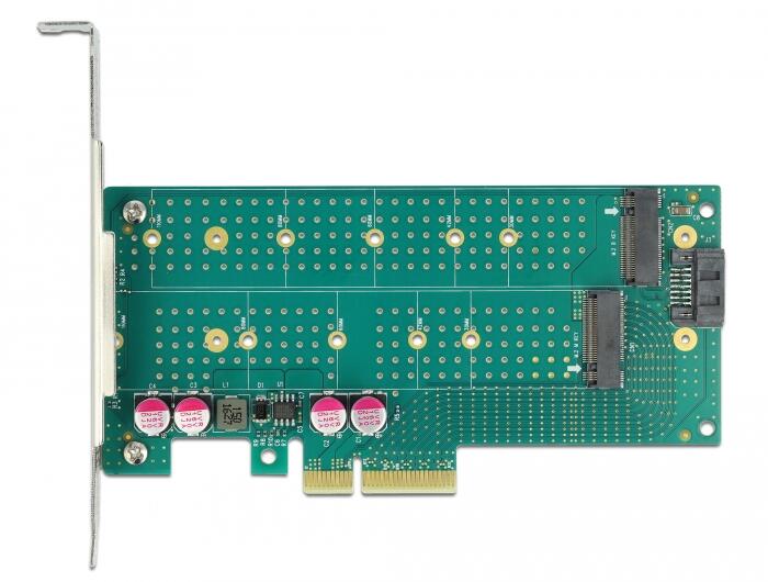 DeLOCK PCI Express x4 Karte zu M.2 Key B / NVMe M.2 Key M