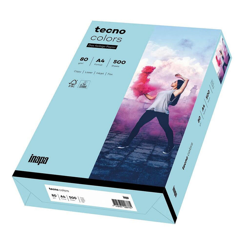tecno Kopierpapier colors mittelblau DIN A4 80 g/qm - 500 Blatt