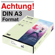 tecno Kopierpapier colors hellgrün DIN A3 80 g/qm - 500 Blatt