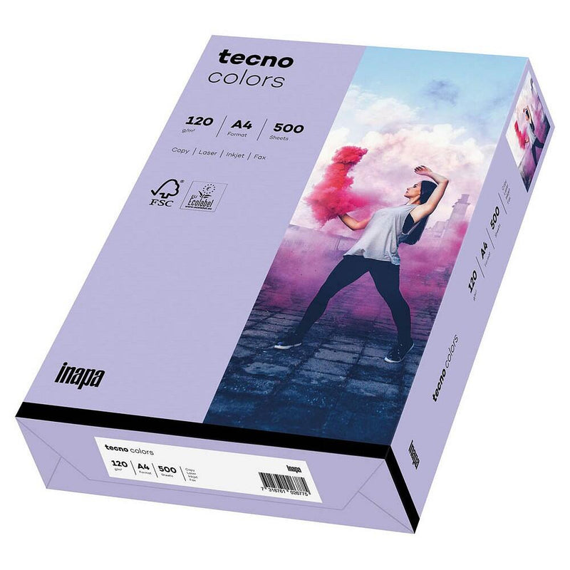 tecno Kopierpapier colors violett DIN A4 120 g/qm - 250 Blatt