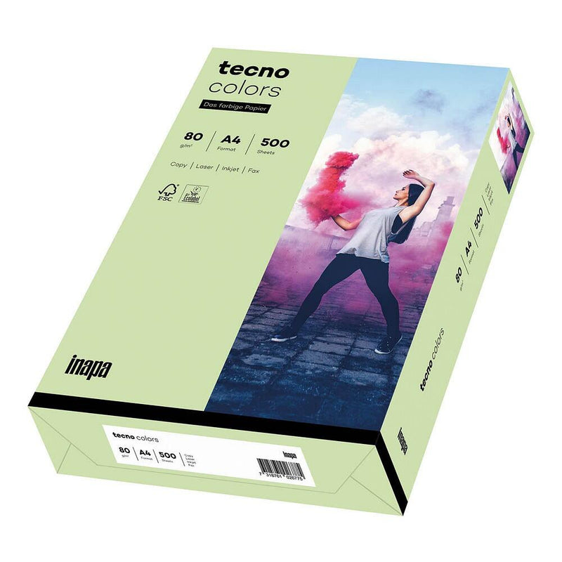 tecno Kopierpapier colors mittelgrün DIN A4 80 g/qm - 500 Blatt