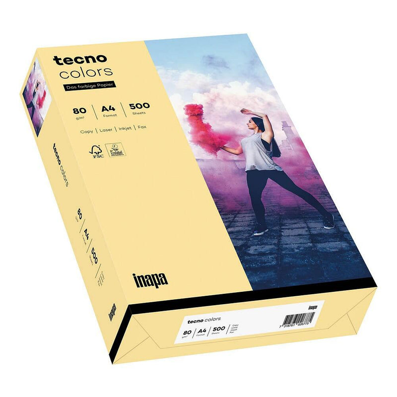 tecno Kopierpapier colors chamois DIN A4 80 g/qm - 500 Blatt