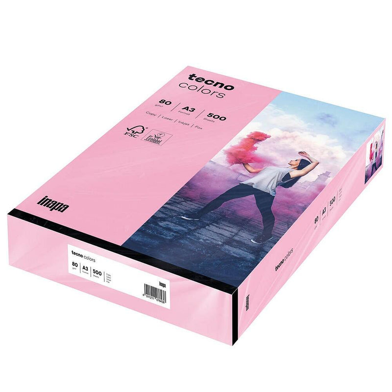 tecno Kopierpapier colors rosa DIN A3 80 g/qm - 500 Blatt