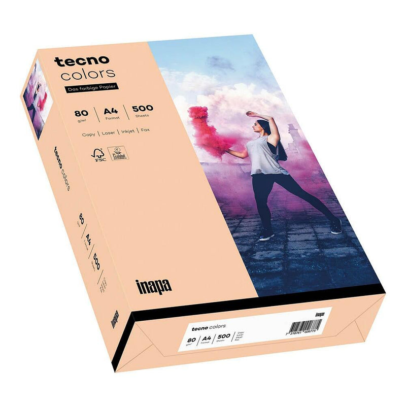 tecno Kopierpapier colors lachs DIN A4 80 g/qm - 500 Blatt