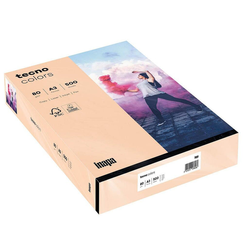 tecno Kopierpapier colors lachs DIN A3 80 g/qm - 500 Blatt