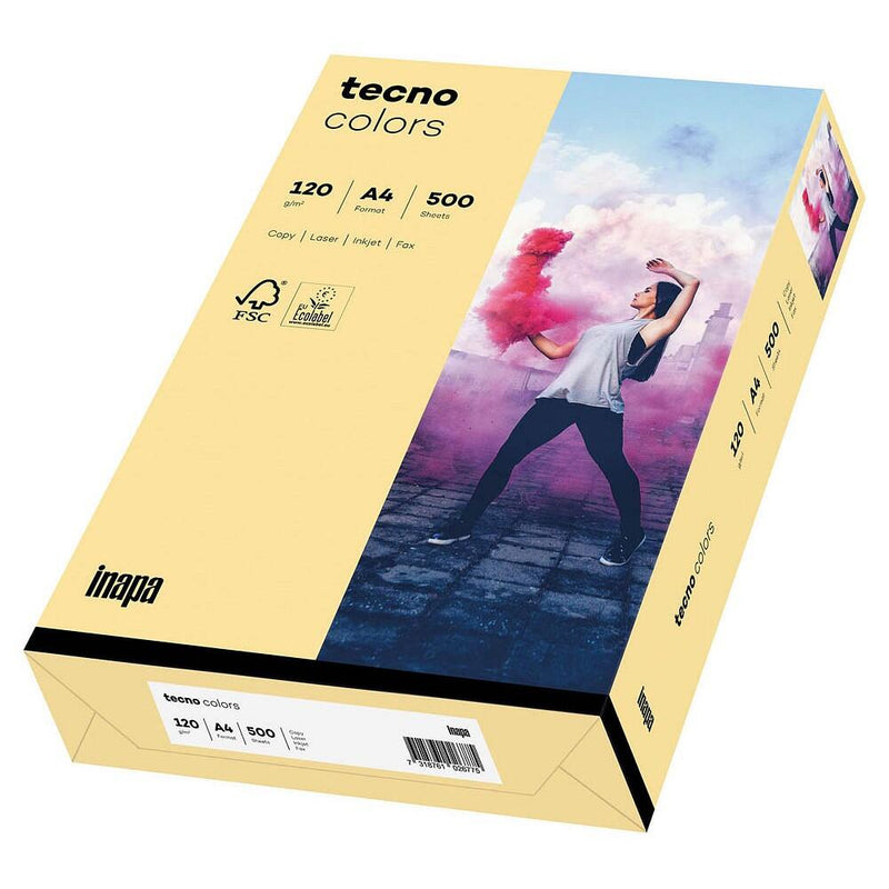 tecno Kopierpapier colors chamois DIN A4 120 g/qm - 250 Blatt