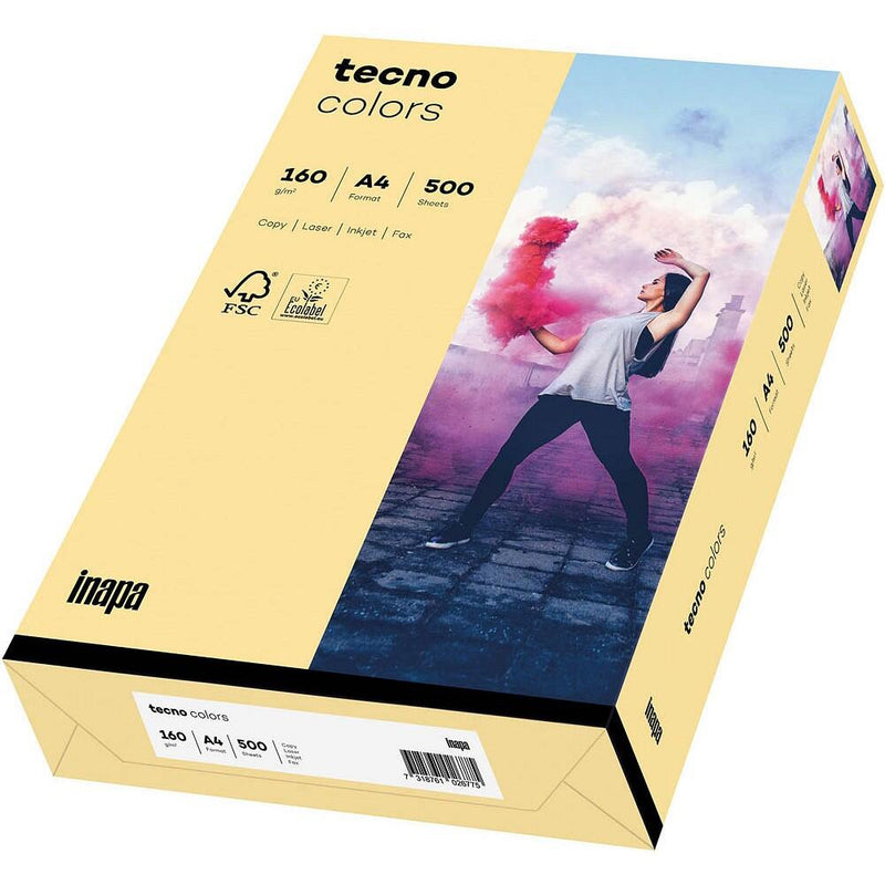 tecno Kopierpapier colors chamois DIN A4 160 g/qm - 250 Blatt
