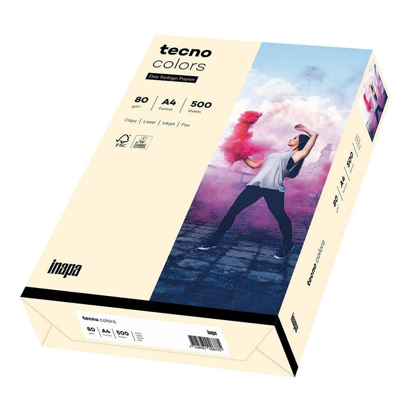 tecno Kopierpapier colors hellchamois DIN A4 80 g/qm - 500 Blatt