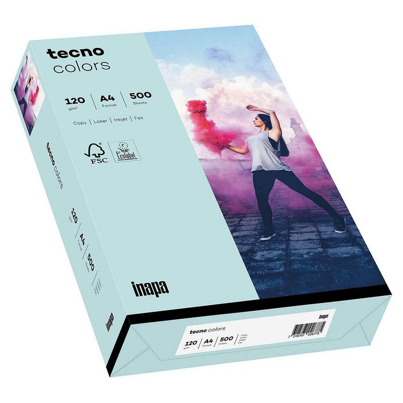 tecno Kopierpapier colors hellblau DIN A4 120 g/qm - 250 Blatt