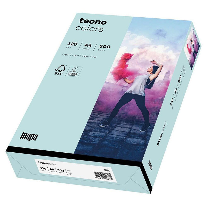 tecno Kopierpapier colors hellblau DIN A4 120 g/qm - 250 Blatt