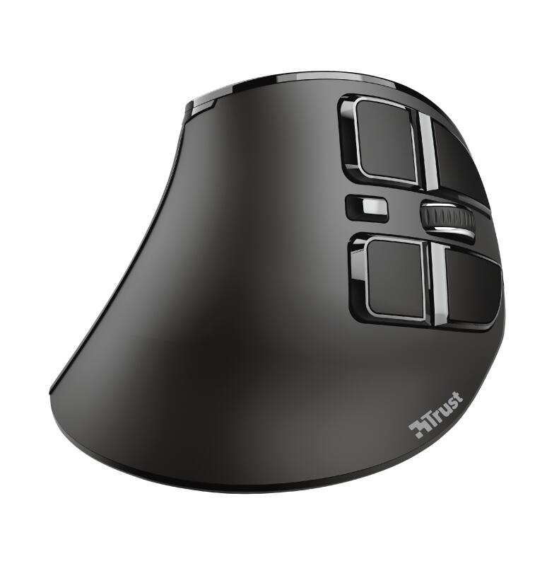 Trust Voxx Wiederaufladbare ergonomische Drahtlos-Maus - Schwarz