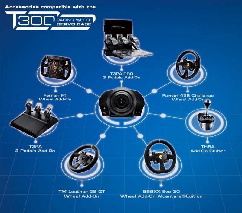 Thrustmaster T300 Racing Wheel Servo Base Lenkradbasis kabelgebunden - für PC, Playstation