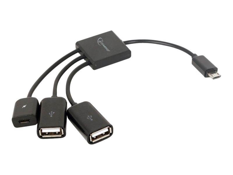Gembird UHB-OTG-02 - hub - 2 ports USB-Hubs - 2 - Schwarz