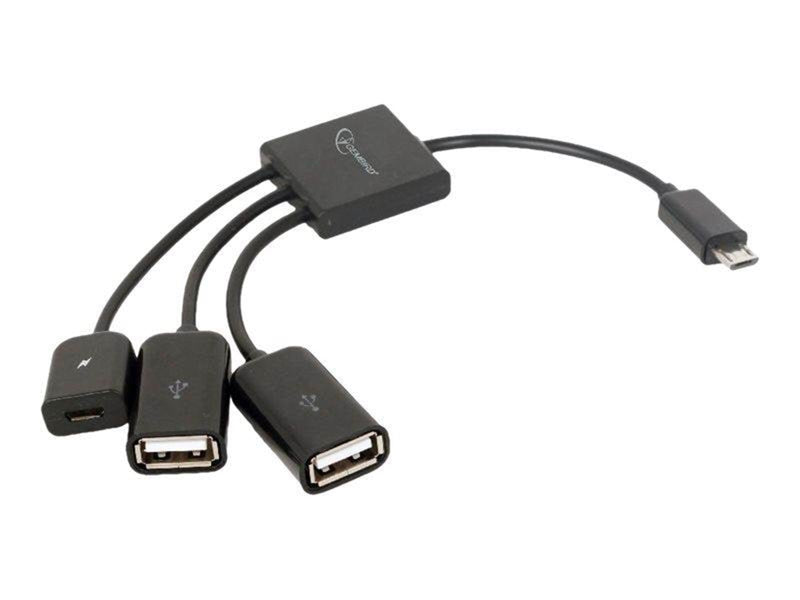 Gembird UHB-OTG-02 - hub - 2 ports USB-Hubs - 2 - Schwarz