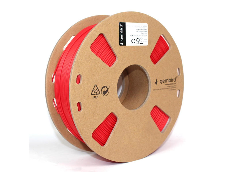 Gembird PLA filament - Rot - 1.75mm ø - 1 kg