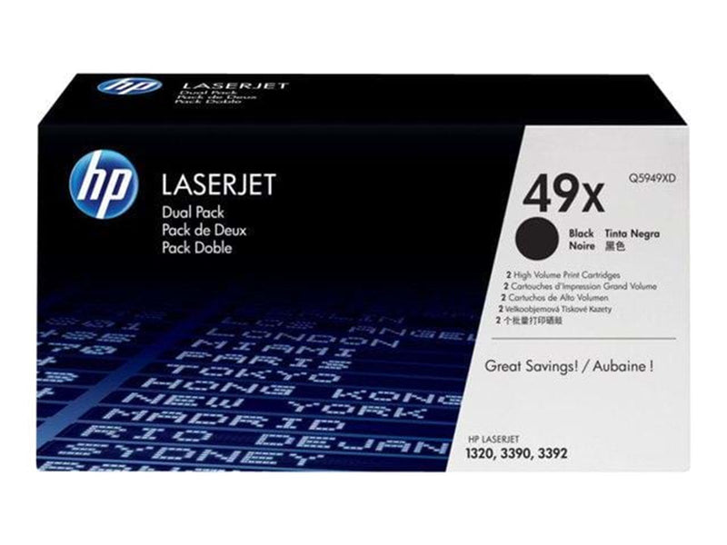 HP 49XD / Q5949XD - Black Laser Toner - Tonerpatrone Schwarz