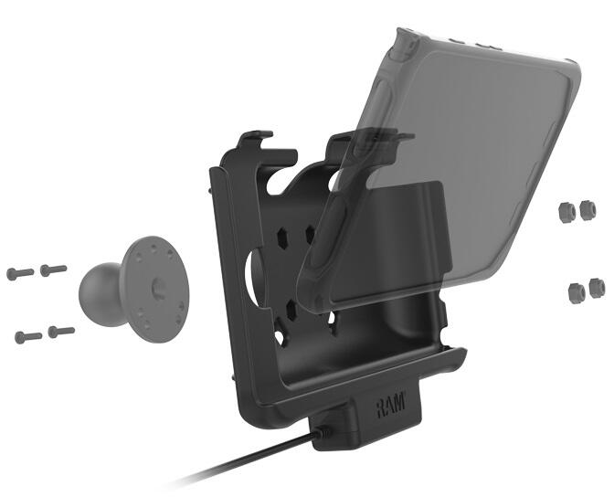 RAM MOUNTS EZ-Roll'r Halteschale für Galaxy Tab Active3 / Tab Active2