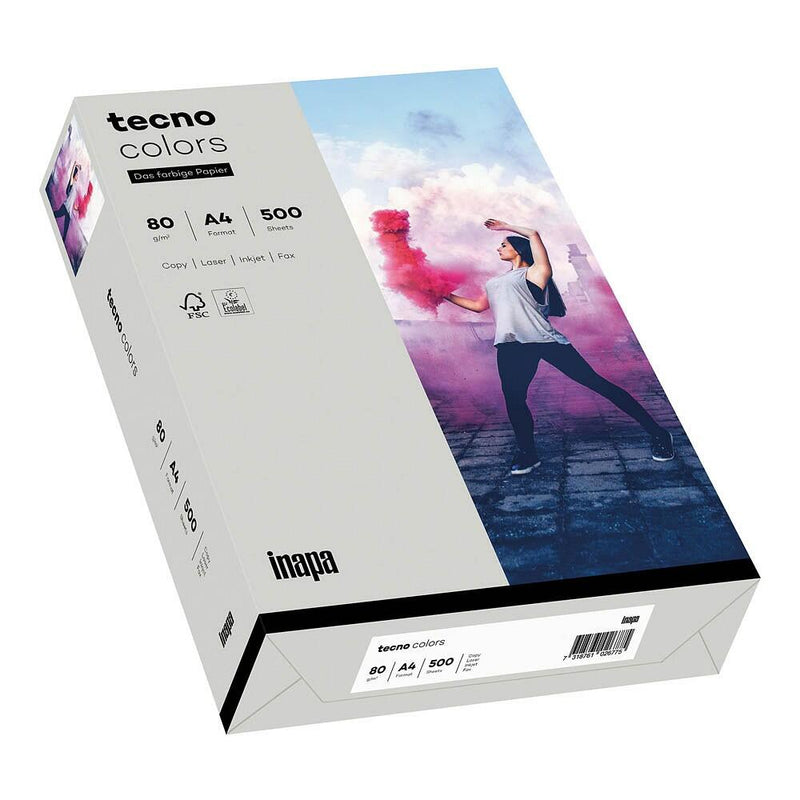 tecno Kopierpapier colors grau DIN A4 80 g/qm - 500 Blatt