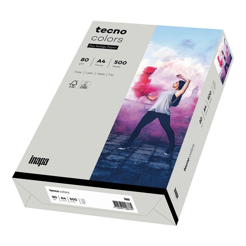 tecno Kopierpapier colors grau DIN A4 80 g/qm - 500 Blatt