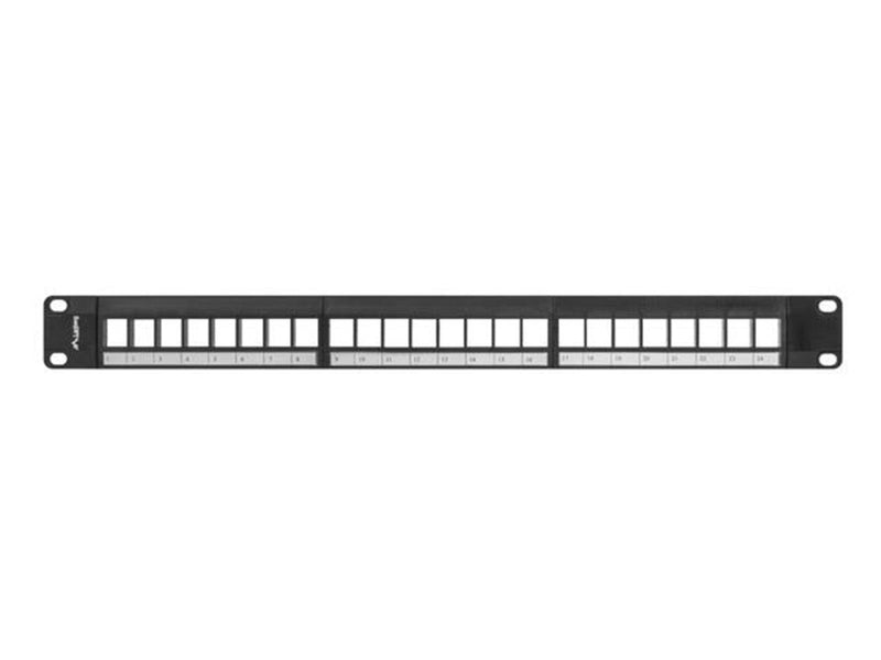 Lanberg PPKS-1024-B Patch Panel Blank 24-Port 1U for Keystone Modules Black