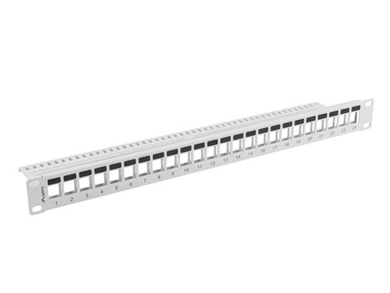 Lanberg PPKS-1024-S - patch panel (blank) - 1U - 19"