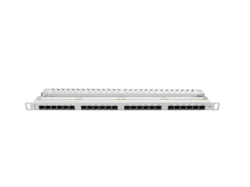 Lanberg PPU6-0024-S Patch Panel 24-Port 0.5U 19" CAT6 UTP Grey