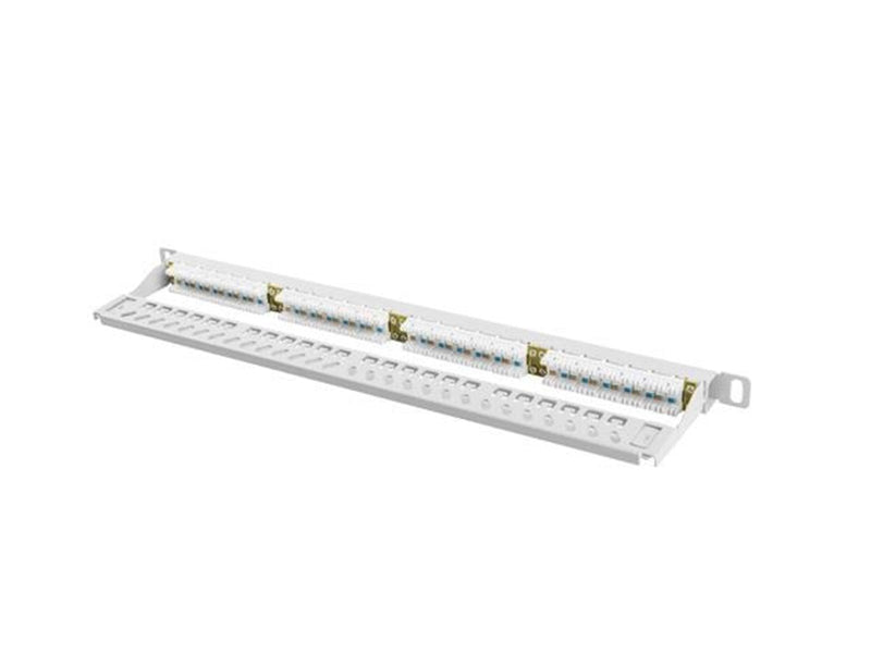 Lanberg PPU6-0024-S Patch Panel 24-Port 0.5U 19" CAT6 UTP Grey