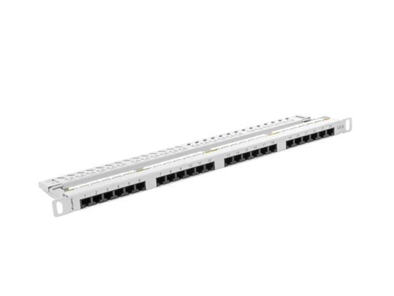 Lanberg PPU6-0024-S Patch Panel 24-Port 0.5U 19" CAT6 UTP Grey