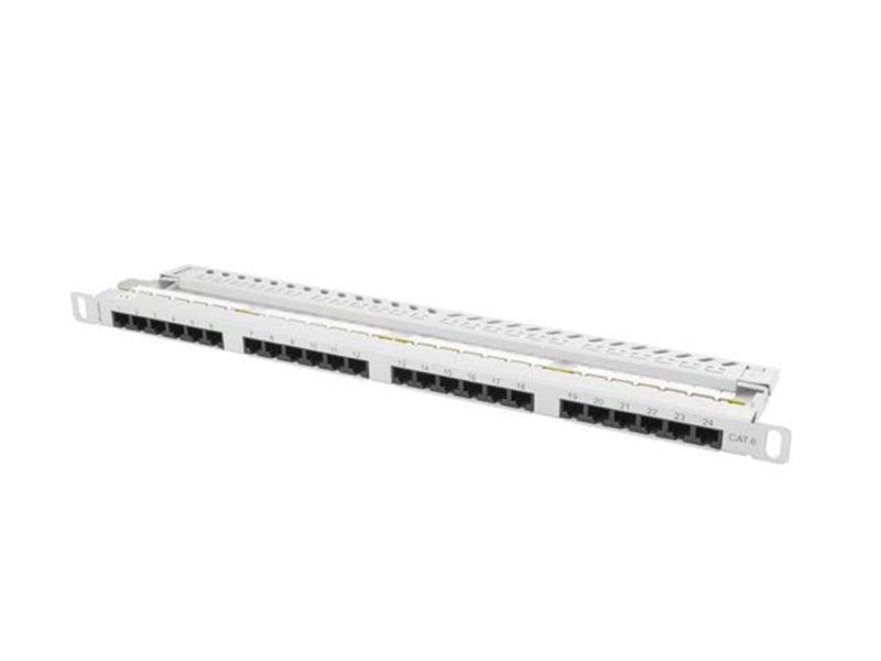Lanberg PPU6-0024-S Patch Panel 24-Port 0.5U 19" CAT6 UTP Grey