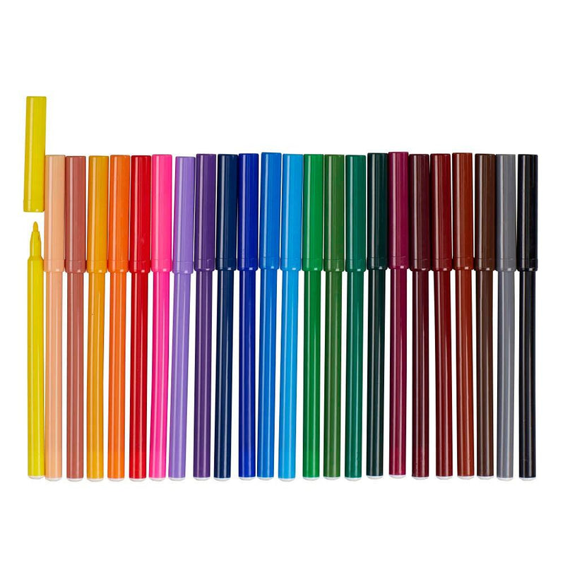 FABER-CASTELL Filzstifte 24 Stück - farbsortiert