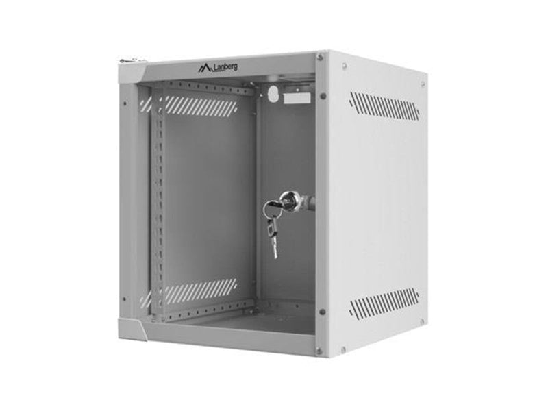 Lanberg WF10-2306-10S - 6U Wall-Mount Rack Cabinet (with Glass Door)